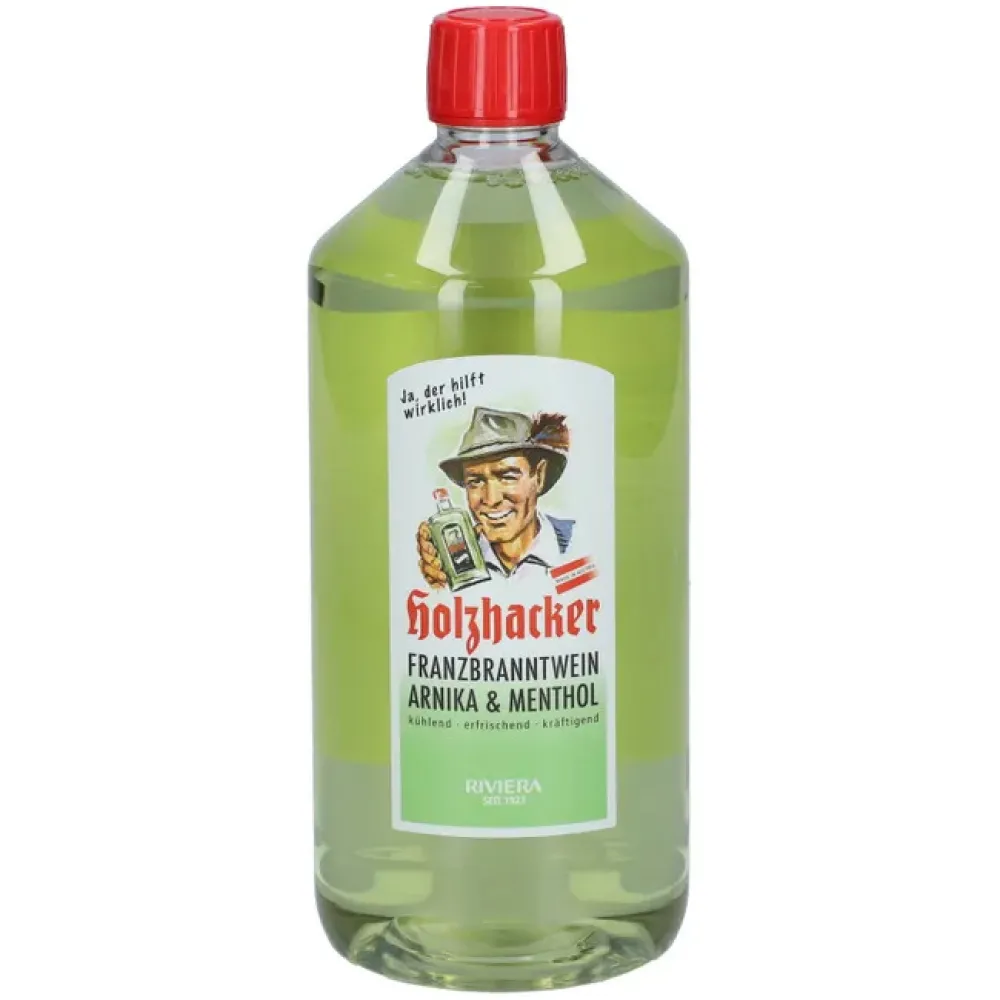Гель Riviera Holzhacker Franzbranntwein Arnika & Menthol 1000 ml - 1