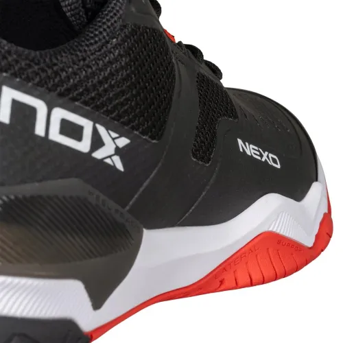 Кросівки для піклболу NOX LUX NEXO BLACK/LAVA RED