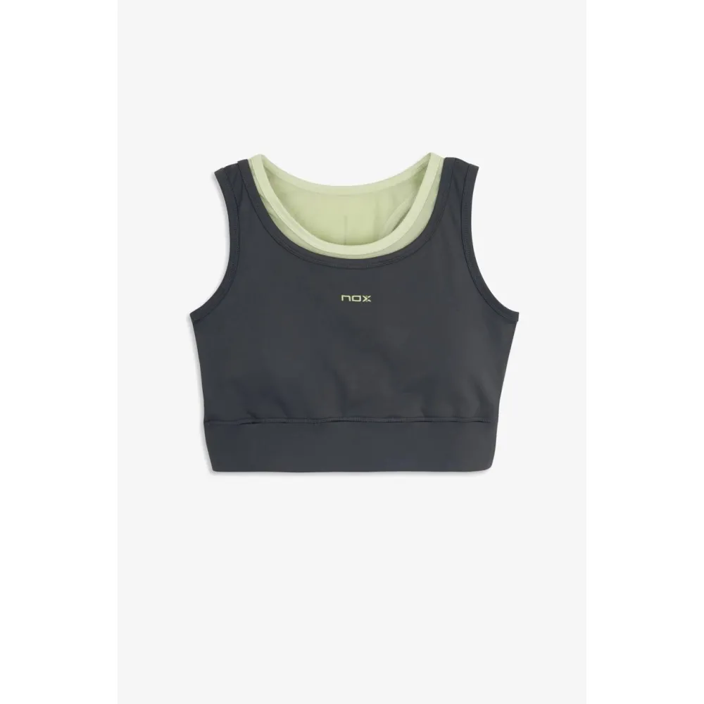 Топ NOX PRO WOMEN'S BRA CHARCOAL GREY L - 1