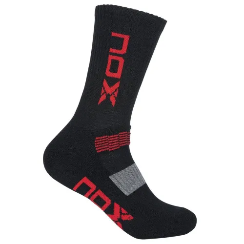 Шкарпетки NOX MC BLACK WITH RED VERTICAL LOGO