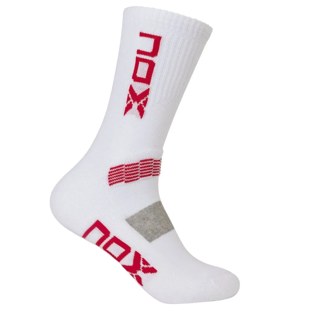 Шкарпетки NOX HOMBRE MC BLANCOS LOGO VERTICAL ROJO One size - 1