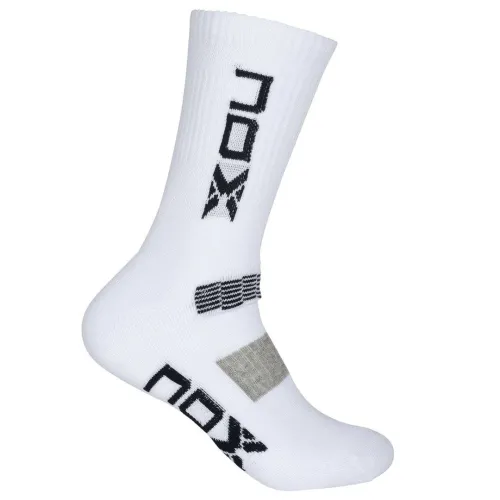 Шкарпетки NOX HOMBRE MC BLANCOS LOGO VERTICAL AZUL