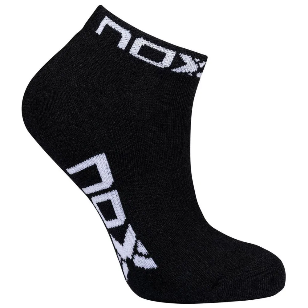Шкарпетки NOX ANKLE SOCKS BLACK WITH WHITE LOGO One size - 1