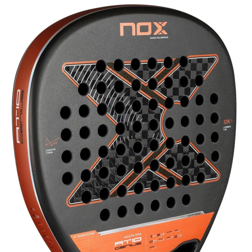 Ракетка для паделу NOX AT10 GENIUS ATTACK 12K RACKET BY AGUSTIN TAPIA - 7