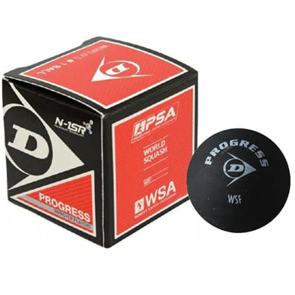 М`яч для сквошу Dunlop Progress 1 червоний - 1