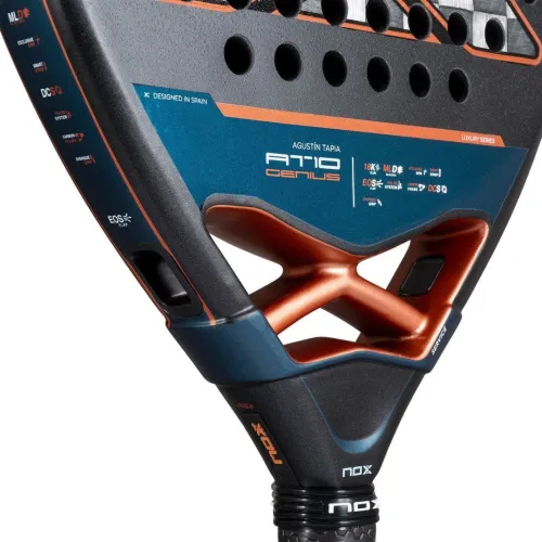 Ракетка для паделу NOX AT10 GENIUS ATTACK  18K ALUM RACKET BY AGUSTIN TAPIA