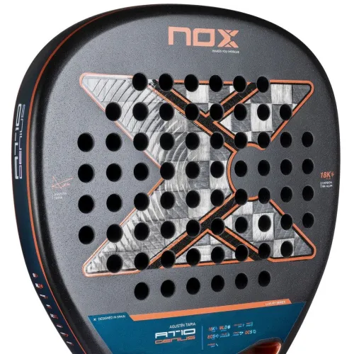 Ракетка для паделу NOX AT10 GENIUS ATTACK  18K ALUM RACKET BY AGUSTIN TAPIA