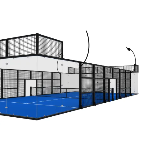 Корт для паделу Wanhe Padel Full Panoramic Padel Court
