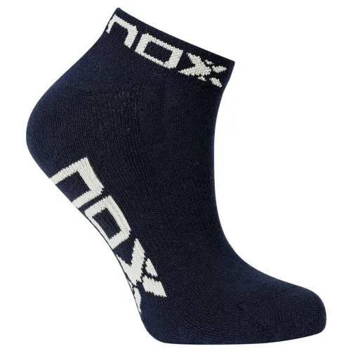 Шкарпетки NOX TOBILLEROS MUJER AZUL MARINO LOGO BLANCO
