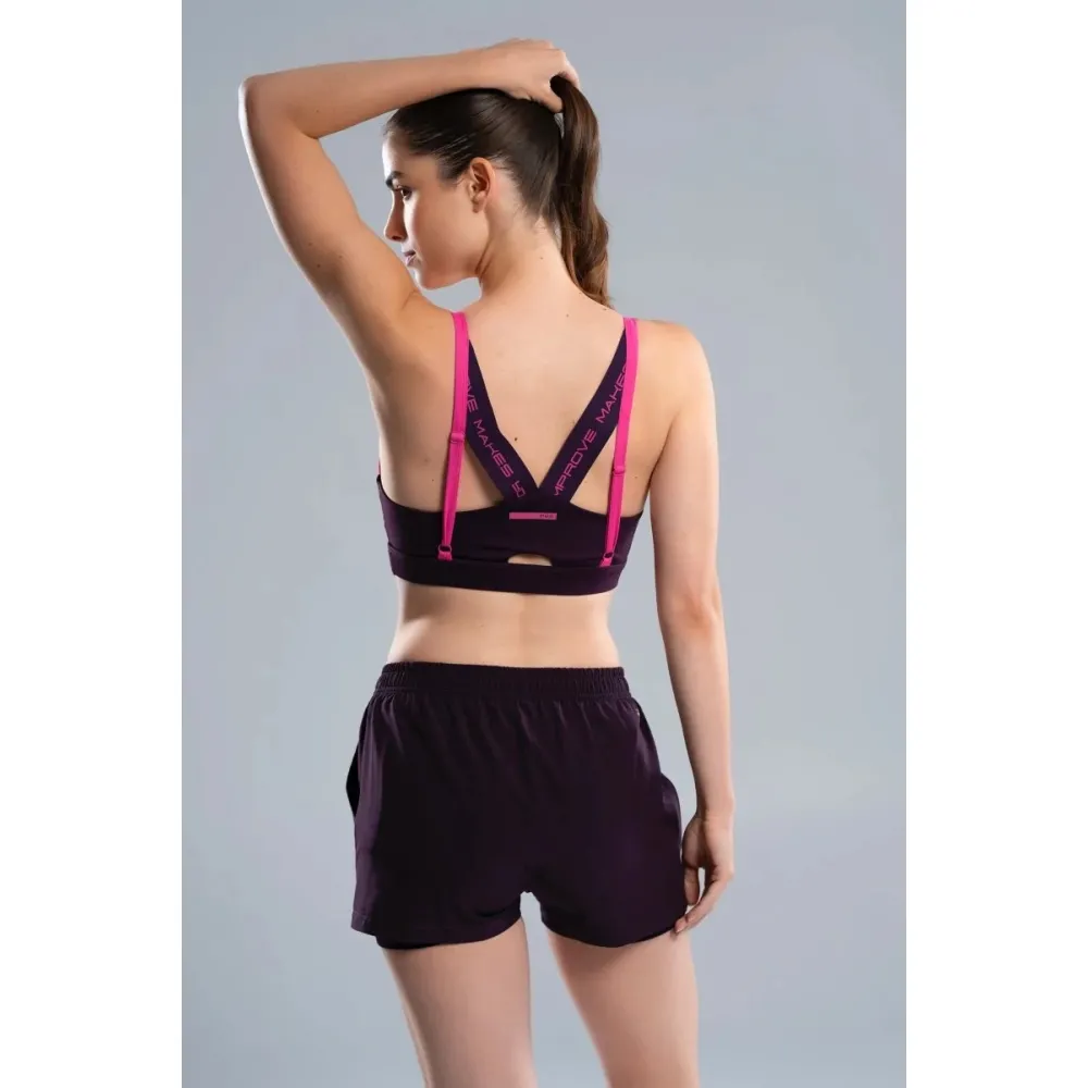 Топ NOX PRO DEEP PURPLE SPORTS BRA L - 3