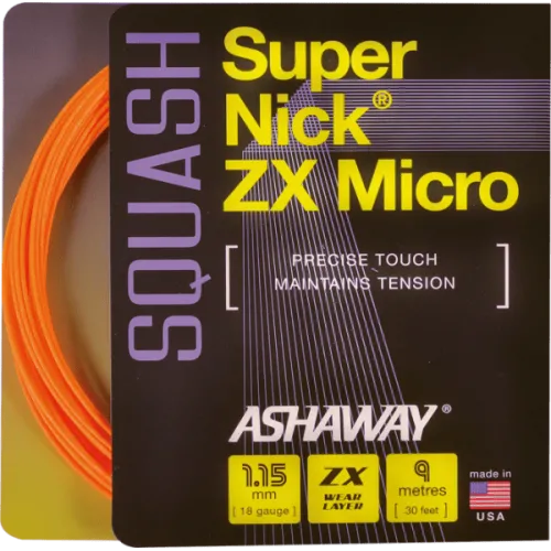 Струна для сквошу Ashaway SuperNick ZX Micro orange Set